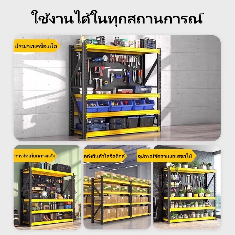 [2.2] ชั้นวางสินค้าคลัง ชั้นวางของ หนาพิเศษ ขนาด 200*60*200 ซม. รองรับน้ำหนักได้ 250 กิโลกรัม/ชั้น จัดส่งด่วน - รูปที่ 6