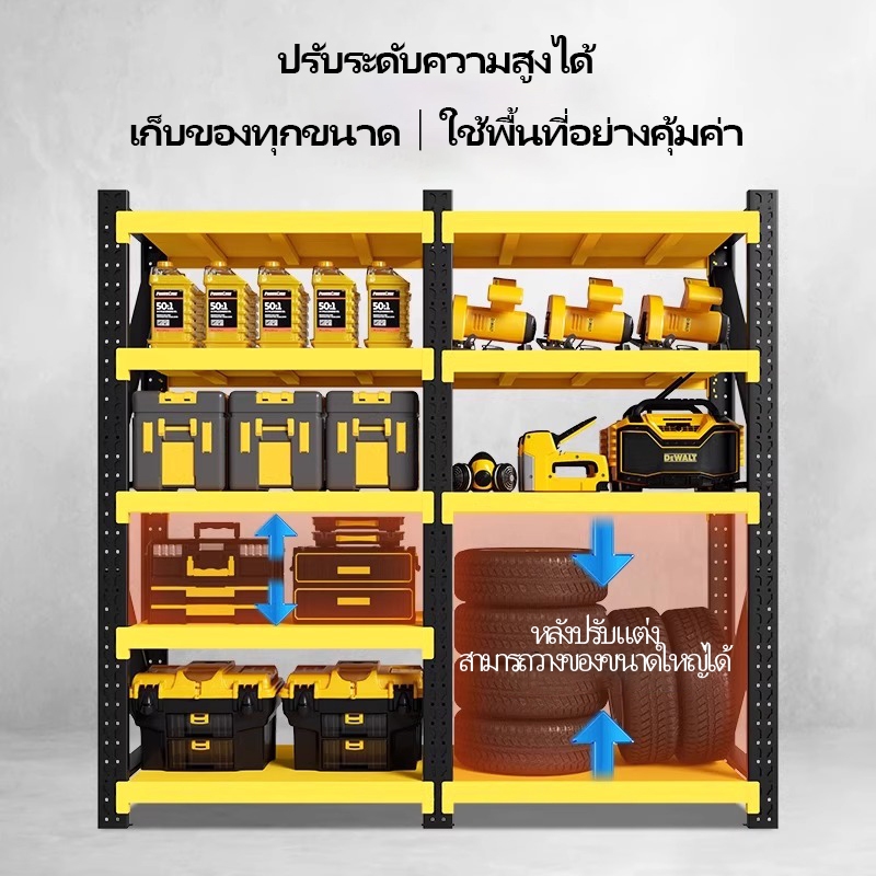 [2.2] ชั้นวางสินค้าคลัง ชั้นวางของ หนาพิเศษ ขนาด 200*60*200 ซม. รองรับน้ำหนักได้ 250 กิโลกรัม/ชั้น จัดส่งด่วน - รูปที่ 4