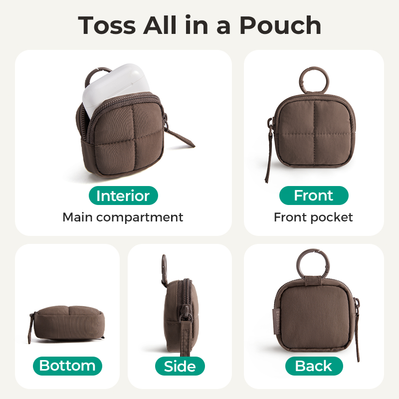 BAGSMART حقيبة ميني لتعليق السماعات والعملات — صورة 6