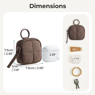 BAGSMART กระเป๋าเป้สะพายหลังน่ารักขนาดเล็ก เสน่ห์กระเป๋าอุปกรณ์เสริมแบบพกพา สำหรับหูฟัง เหรียญและสิ่งจำเป็น