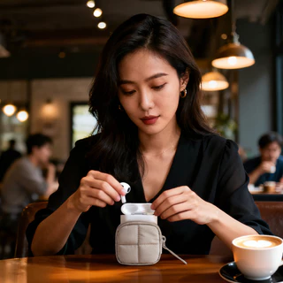 BAGSMART กระเป๋าเป้สะพายหลังน่ารักขนาดเล็ก เสน่ห์กระเป๋าอุปกรณ์เสริมแบบพกพา สำหรับหูฟัง เหรียญและสิ่งจำเป็น