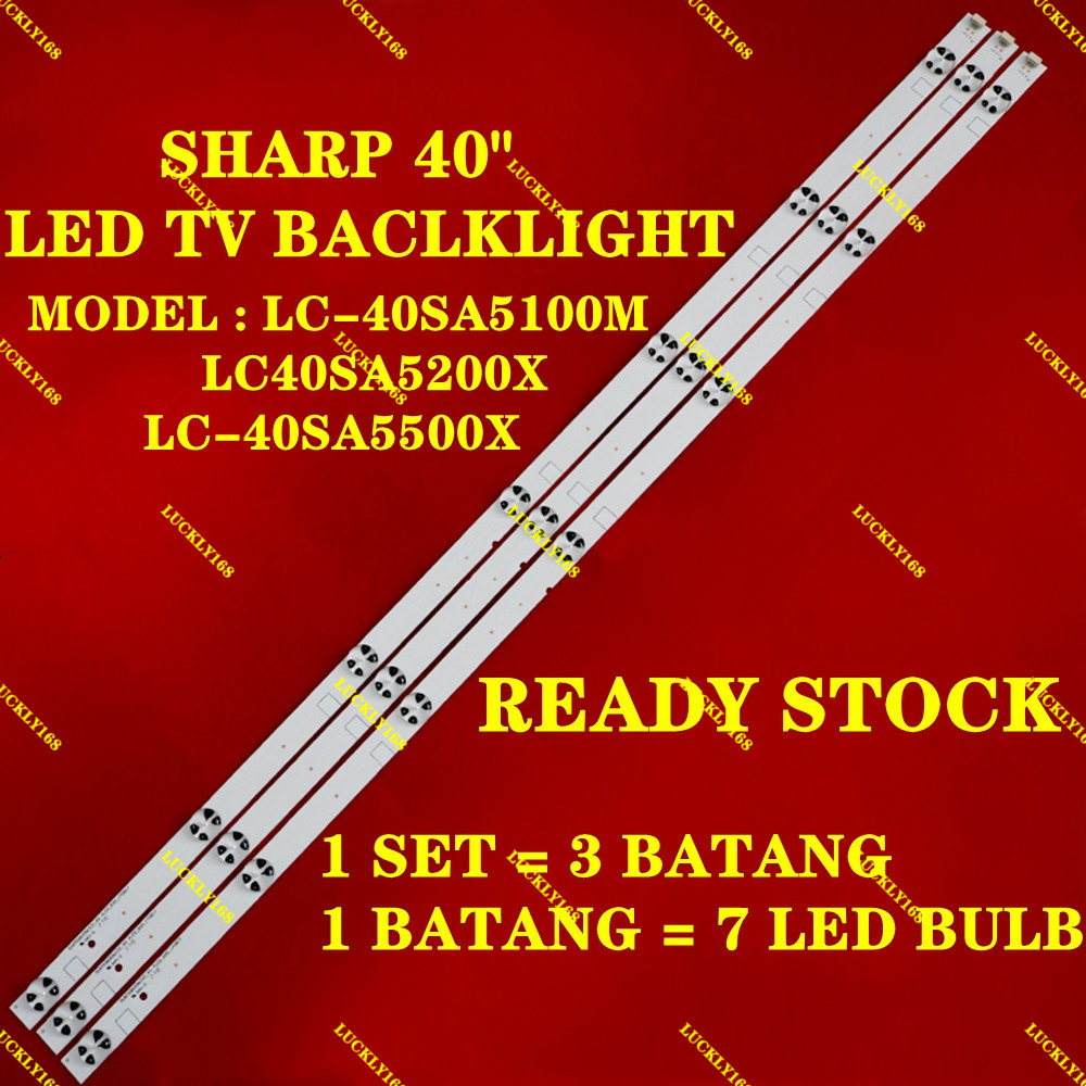 (ใหม่ 100%) LC-40SA5100M LC-40SA5200X LC-40SA5500X SHARP 40" LED TV BACLKLIGHT LC-40SA5100 LC40SA520
