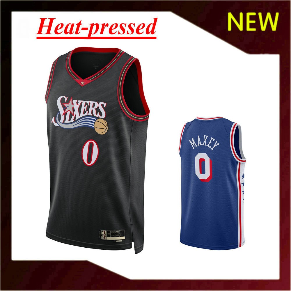 2025/26 ใหม่ 76ers 0 #Maxey เสื้อเจอร์ซีย์