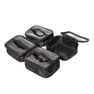 กระเป๋าแต่งหน้า Multi-Functional แบบพกพาขนาดใหญ่ความจุกระเป๋าแต่งหน้าแบบพกพามือถืออ่างล้างหน้า Multi-Layer Travel เครื่องสําอางโปร่งใสกระเป๋า