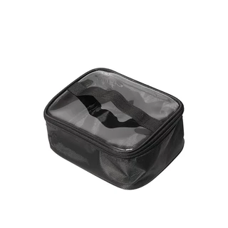 กระเป๋าแต่งหน้า Multi-Functional แบบพกพาขนาดใหญ่ความจุกระเป๋าแต่งหน้าแบบพกพามือถืออ่างล้างหน้า Multi-Layer Travel เครื่องสําอางโปร่งใสกระเป๋า
