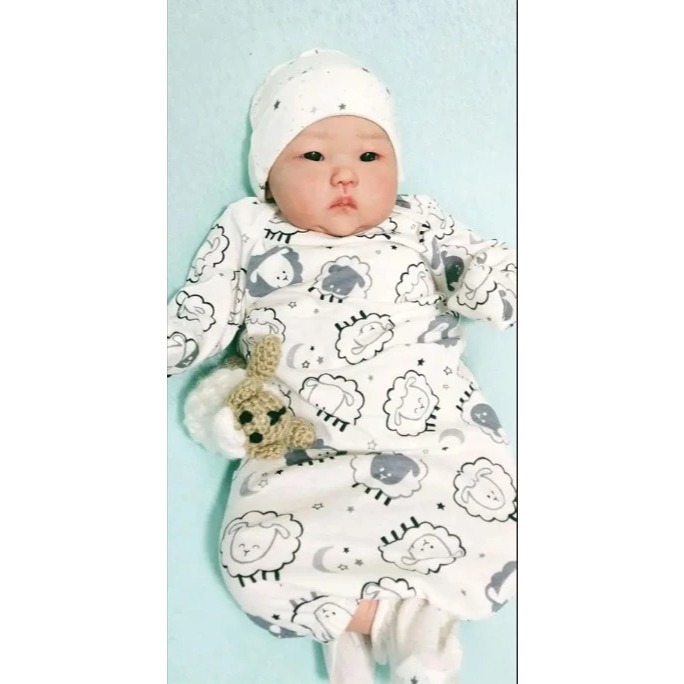 NPK 20 Unfinished Unpainted Reborn Doll Kit An Ming Asian Baby Fresh Color DIY Doll Parts