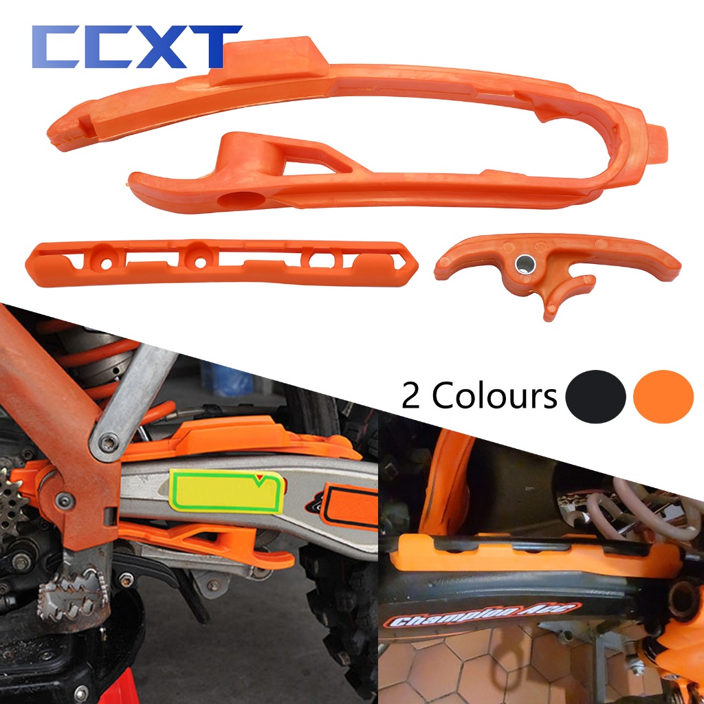 รถจักรยานยนต์สายเบรค Clamp Swingarm Chain Slider ชุดสําหรับ Husqvarna FC250 FC350 FC450 FS450 FX350 