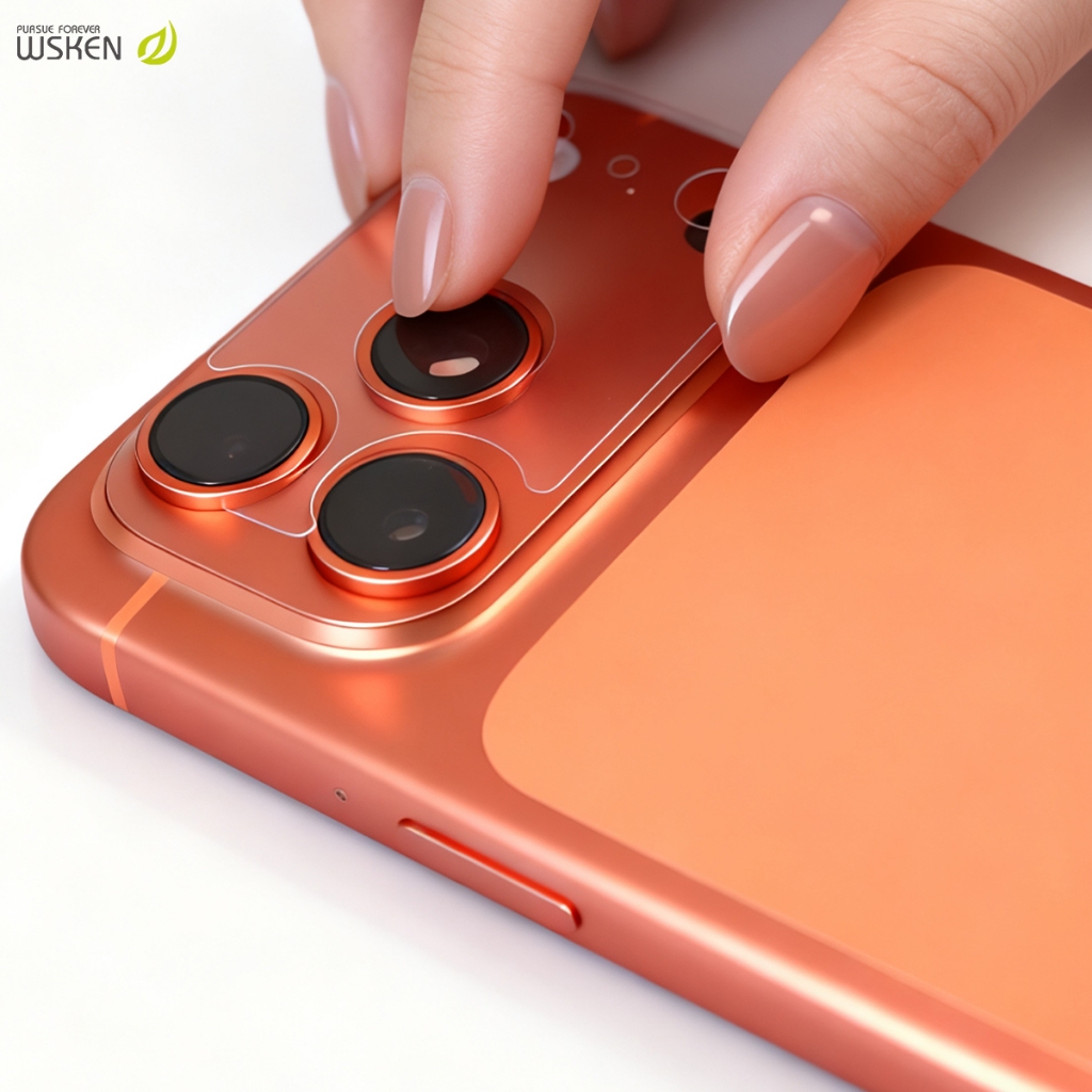 WSKEN 2 Pack กล้องหลัง ตัวป้องกันหน้าจอเลนส์ ฟิล์ม สำหรับ iPhone 17ProMax 17Pro 17 16 Pro Max/15 14 13 12 11 Clear บาง โปร่งใส ฟิล์มกล้อง โคเวอร์ซอฟท์ กันรอยไอโฟน กรณีที่เป็นมิตร