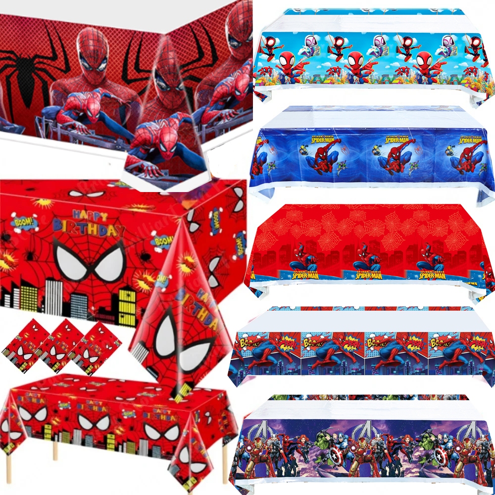 1-3ชิ้นใหม่ร้อนเดอร์แมนผ้าปูโต๊ะตกแต่งธีมซูเปอร์ฮีโร่พรรคทิ้งตารางสําหรับอาบน้ําเด็กเด็กวันเกิดพรรคโปรดปราน