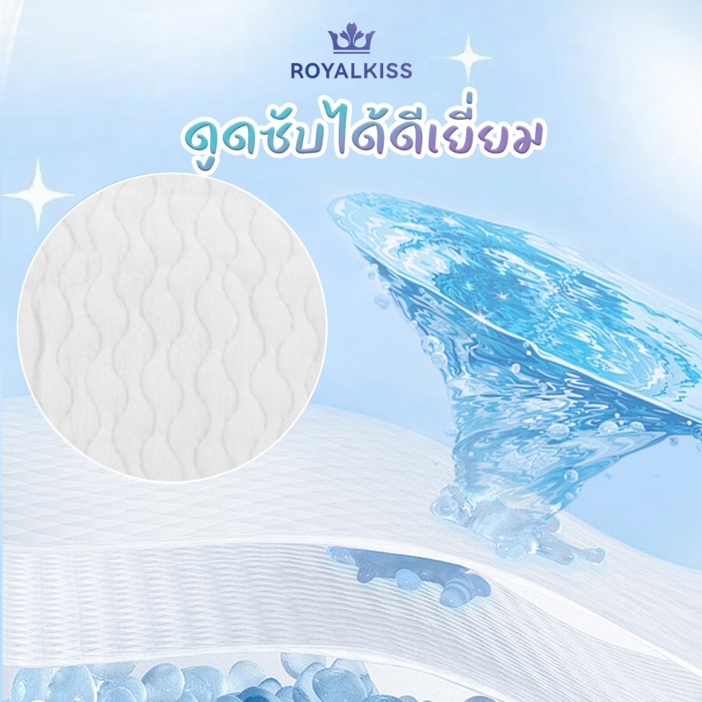 ROYALKISS ผ้าอ้อมกางเกง เด็กแรกเกิด ผ้าอ้อมแบบกางเกงเด็กทารก สำหรับเด็กหัดเดิน/ฝึกนั่งกระโถน M-XXXL​ ส่งฟรี-กันซึม​​ ​​นุ่ม​​ ​​​ซึมซับเร็ว​​​​ - รูปที่ 3