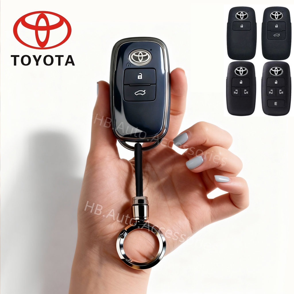 สําหรับ Toyota Vios 2023 Yaris Ativ Avanza Veloz Raize Toyota Key Cover Toyota พวงกุญแจ Keyless รถอุ
