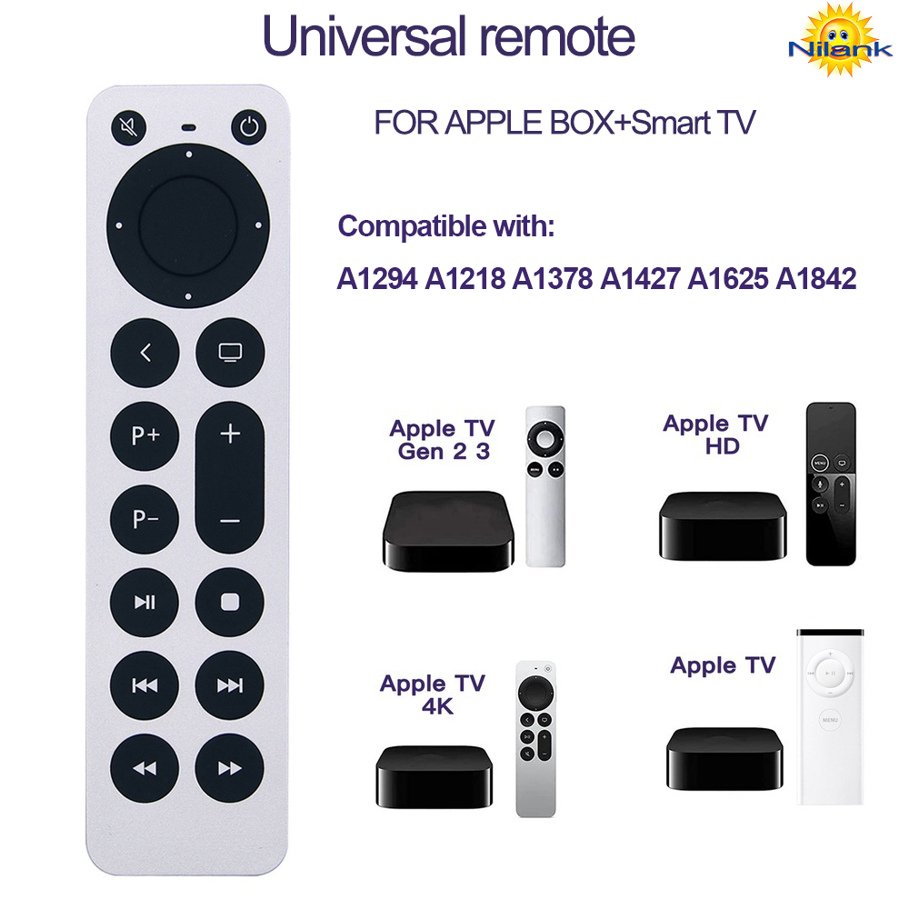 รีโมท remote รีโมททีวี กล่องโทรทัศน์ Apple Smart TV+TV BOX FOR A1625 A1427 A1469 A1378 A1218 A1842 A2169 Apple TV 4K