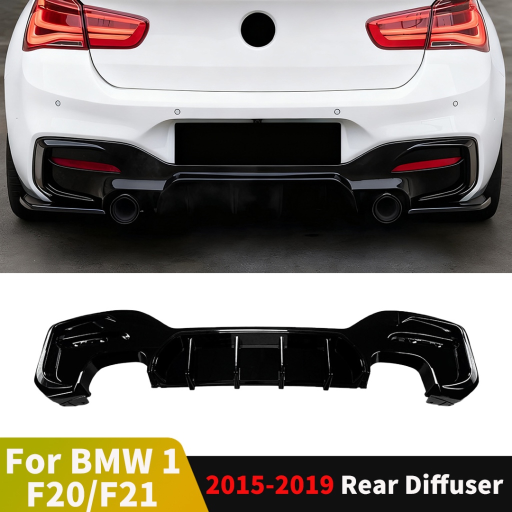 สําหรับ BMW 1 Series F20 F21 2015 2016 2017 2018 2019 M Pack กีฬารุ่น MP สไตล์ด้านหลัง Racing Diffuser กันชน Deflector Lip Tuning อุปกรณ์เสริม