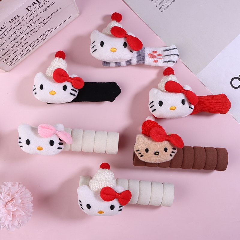 [เด็กโชคดี] มือจับประตูคริสต์มาสฝาครอบป้องกันมือจับประตูฝาครอบป้องกันการชนกันประตูตกแต่งห้องใหม่ - รูปที่ 3