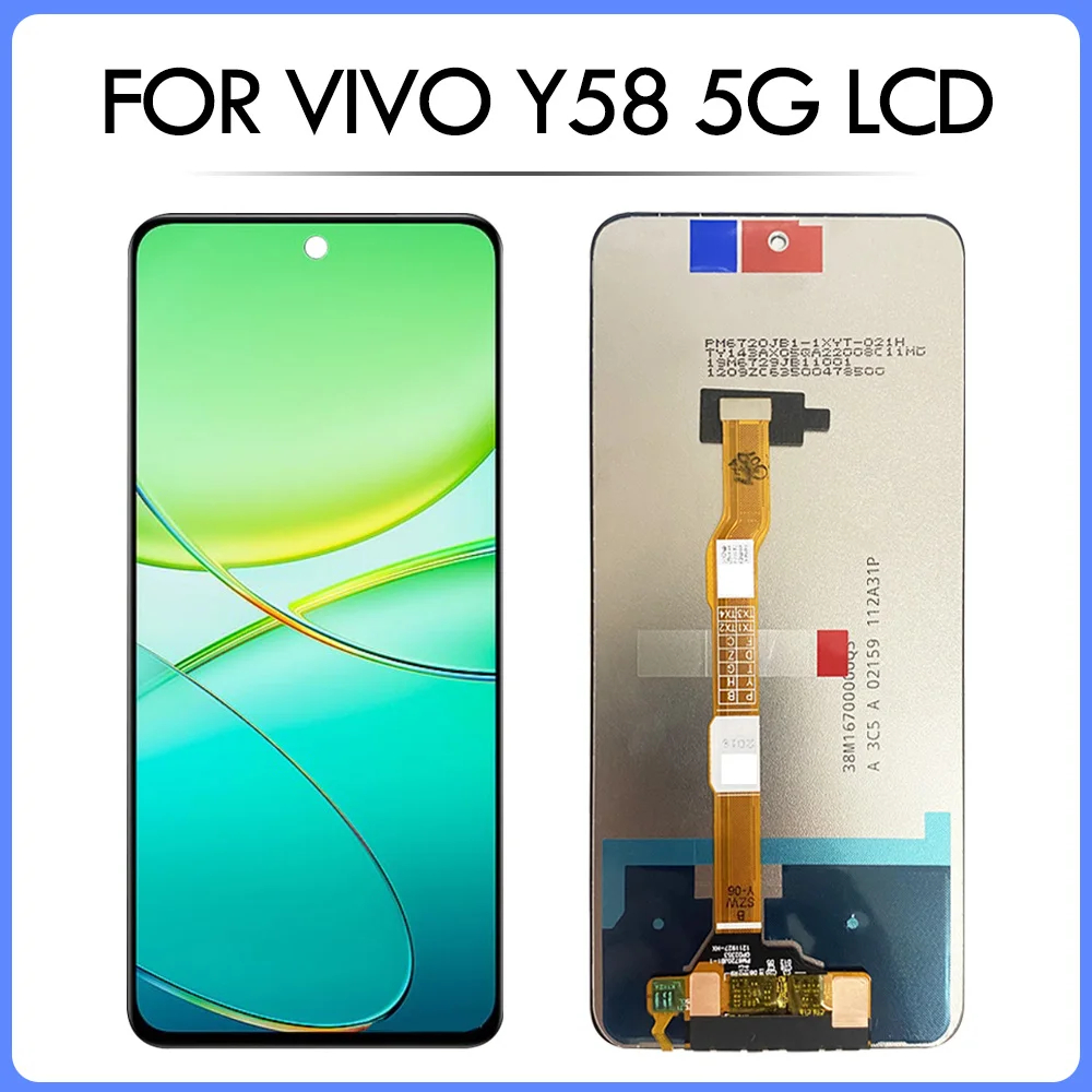 6.72 "สําหรับ vivo Y58 5G T3x LCD หน้าจอสัมผัส Digitizer Assembly Parts สําหรับ Vivo Y200i Y200t LCD