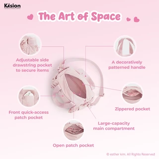BAGSMART ESTHER BUNNY Crossbody Bag Fashion กระเป๋าสะพายขา้ง Mini Gym Bag Handbag Travel Duffel Bag