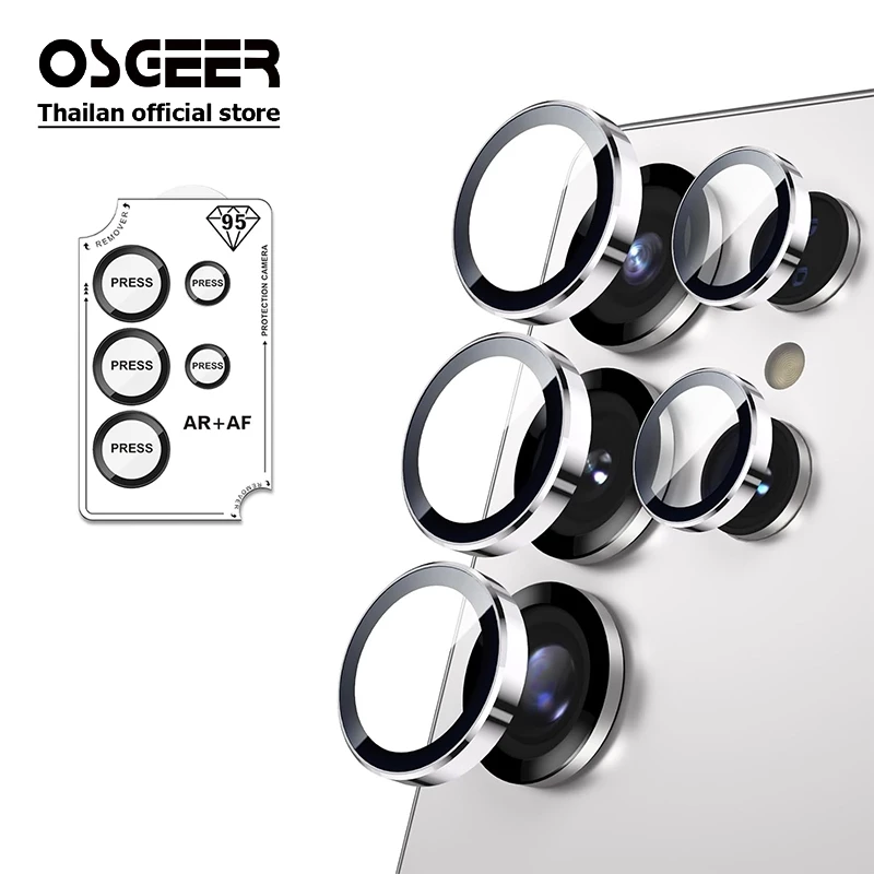 OSGEER ตัวป้องกันเลนส์กล้องสําหรับ Samsung Galaxy S26 S25 FE S24 S23 S22 Ultra Plus, Ultra-HD 9H Temp ered Glass Screen Protector