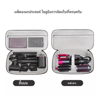 [Ready Stock+Fasting S hipping ]กระเป๋าเก็บของแบบพกพาเข้ากันได้กับเครื่องเป่าผม Dyson Supersonic/Dyson Airwrap Styler/Dyson Corral เครื่องหนีบผม