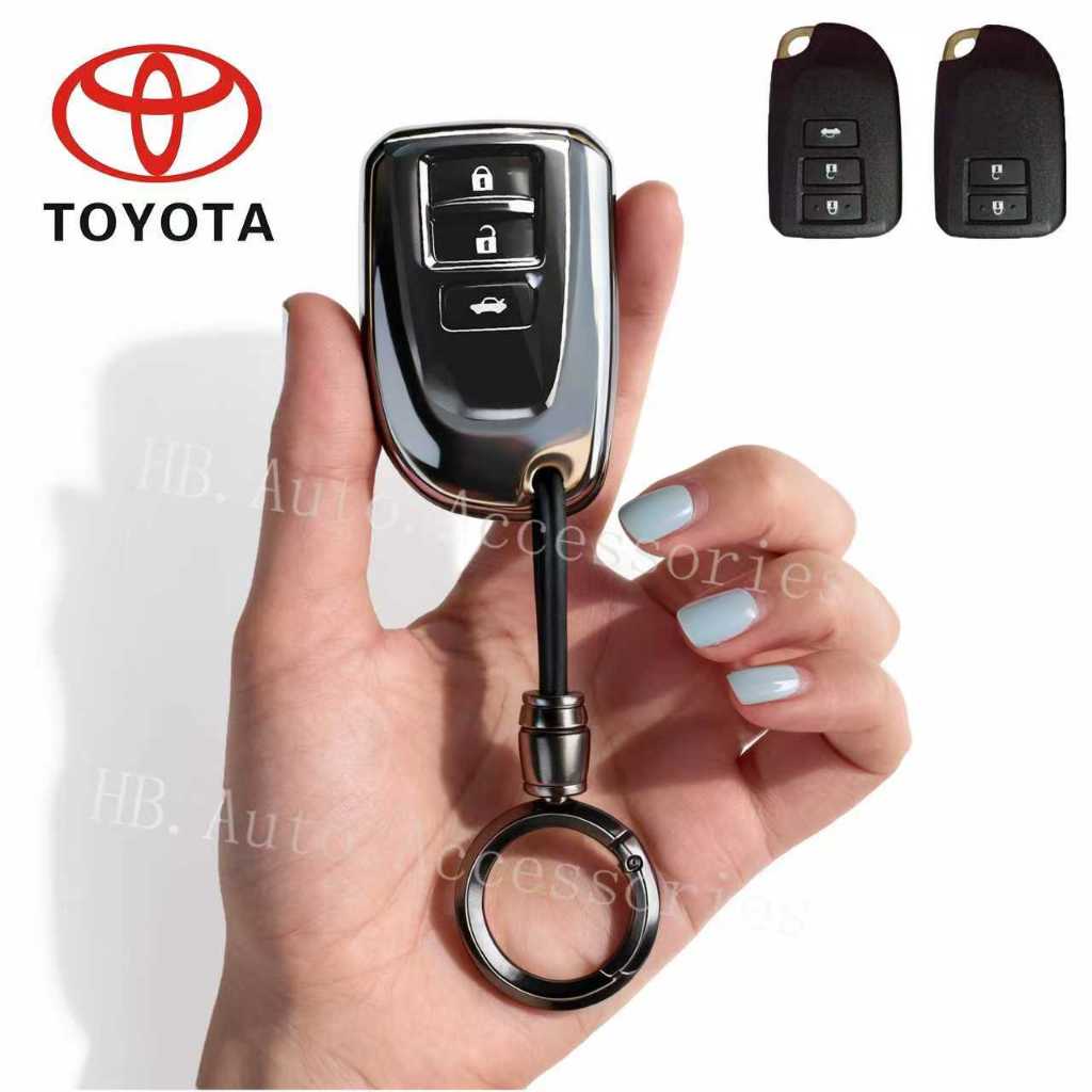 สําหรับ Toyota Yaris Yarisl X Hiace Vios Verso Camry Corolla Toyota Key Cover Toyota พวงกุญแจผู้ถืออุปกรณ์เสริมในรถยนต์