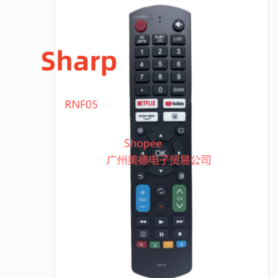 Sharp RNF05 รีโมททีวี RNF05 ใช้กับ Sharp TV Smart Direct Remote