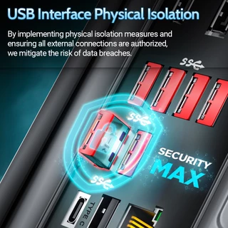 AMPCOM USB Security ใส่ล็อค, ปลั๊กกันฝุ่น USB เหล็กคาร์บอนที่ถอดออกได้, ปลั๊กบล็อกพอร์ต USB สําหรับคอมพิวเตอร์และแล็ปท็อป
