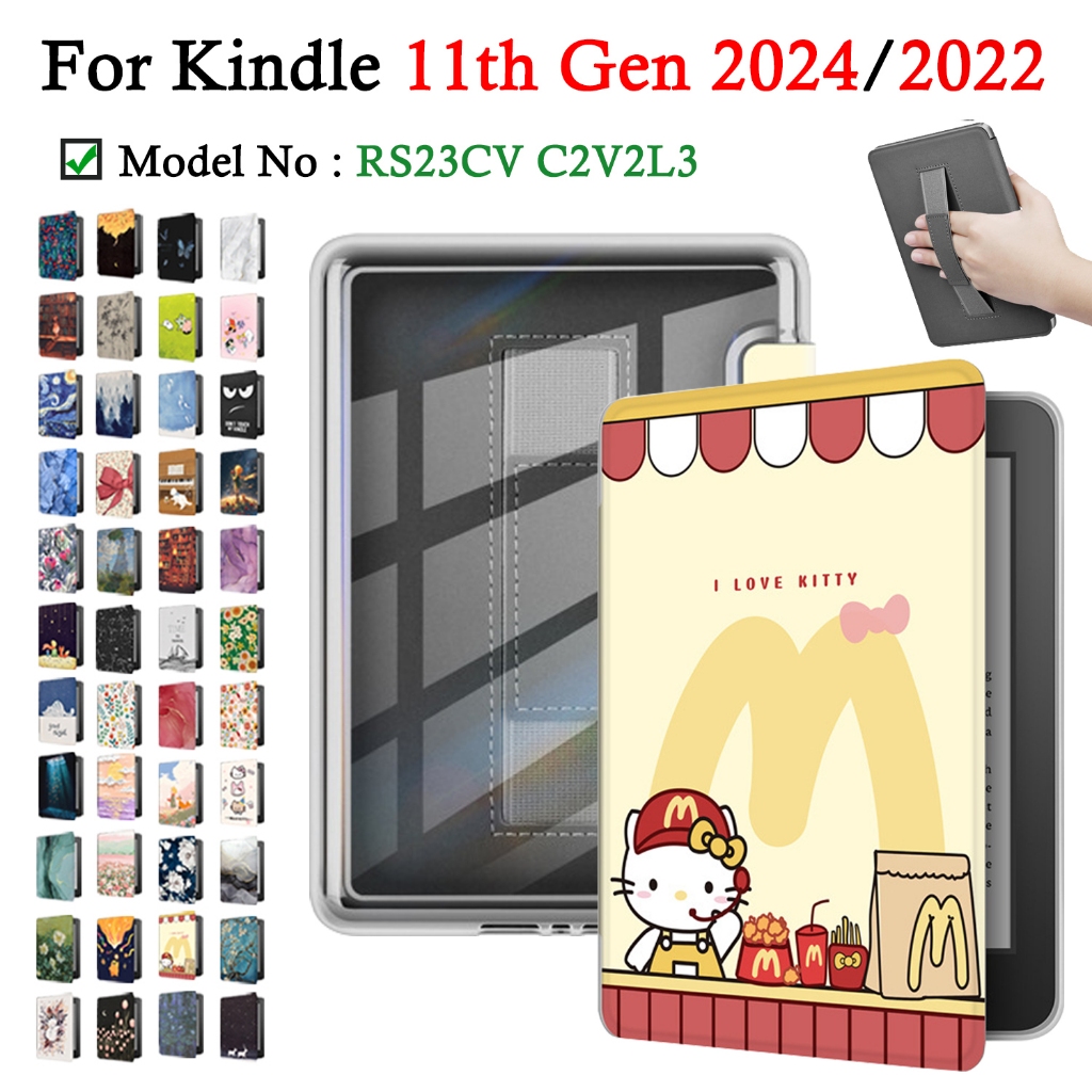 สําหรับ Kindle Basic 2024 2022 11th Gen RS23CV C2V2L3 6 E-Reader กรณีมือถืออะคริลิคโปร่งใส