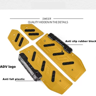 สําหรับ Honda ADV 350 ADV350 2021-2025 รถจักรยานยนต์ CNC อลูมิเนียม Footrest Matting Footboard Step Floorboards หมุดแผ่น