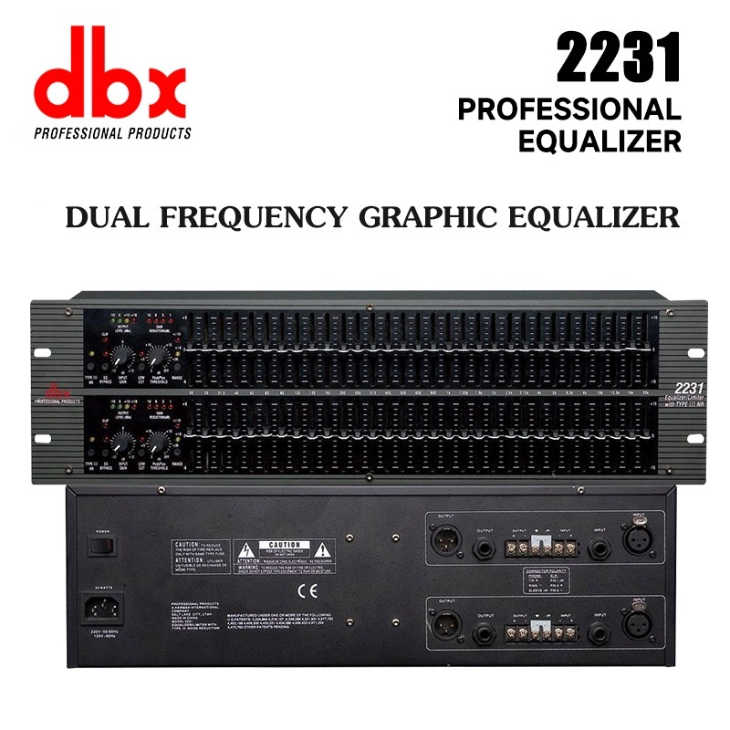 DBX 2231 Dual Channel 31 Band 2 Series Professional Stage Performance Home Conference 2 Channel Equa