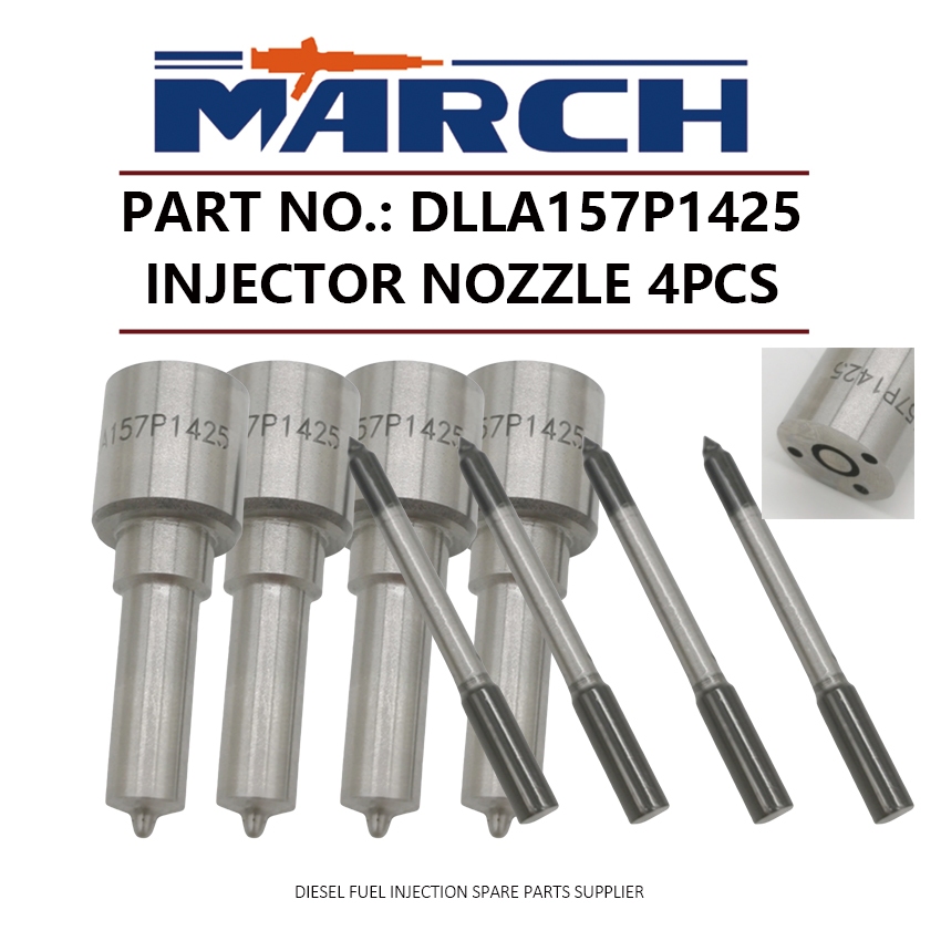 4 ชิ้นดีเซลหัวฉีดน้ํามันเชื้อเพลิงหัวฉีดเคล็ดลับ DLLA157P1425 สําหรับ Mitsubishi Canter 4.9L 4M50 04