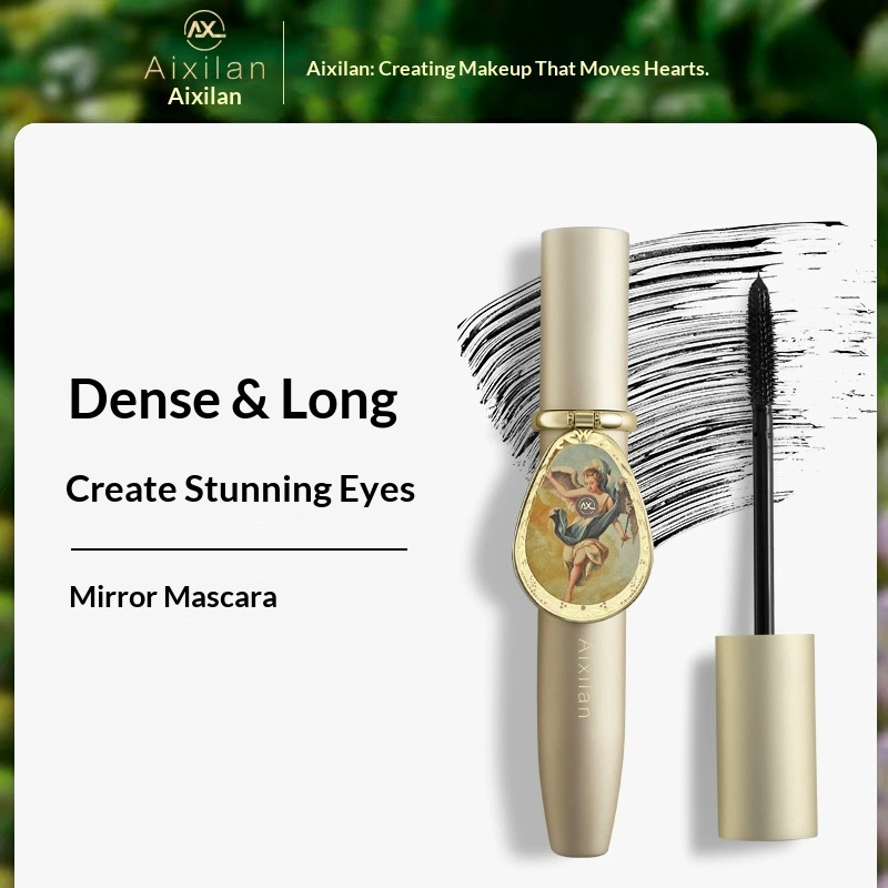 ของแท้100% Aixilan Mirror Eyelash To Cream มาสคาร่า ที่มาพร้อมกระจก หัวแปรงซิลิโคนหมุนได้ 360 องศา 7