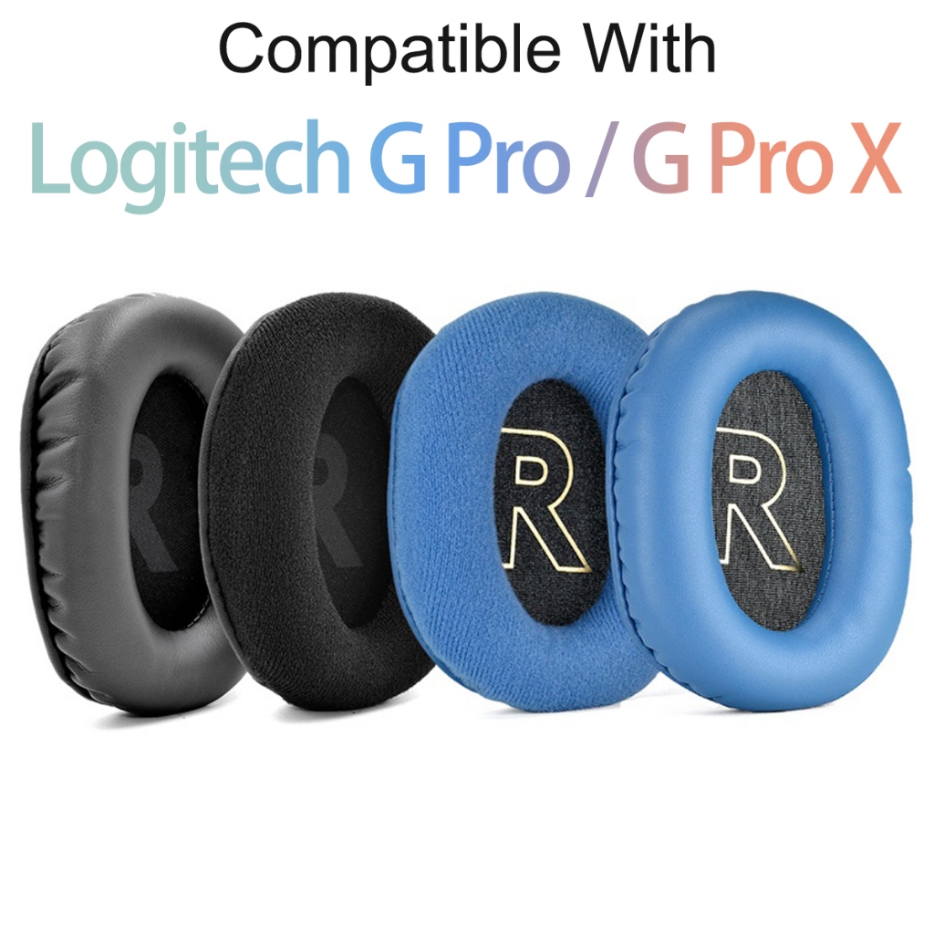 เปลี่ยนแผ่นรองหูฟังสําหรับชุดหูฟังสําหรับเล่นเกม Logitech G Pro / G Pro X หูฟังแผ่นรองหูฟังฟองน้ําโฟ