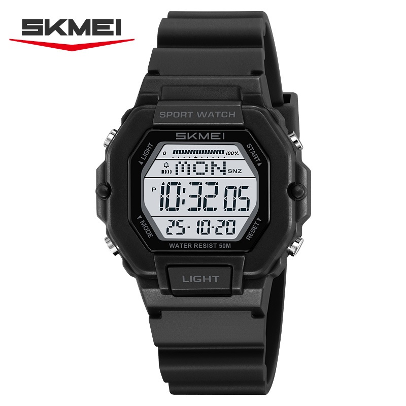 SKMEI สมี 2573 อินเทรนด์สปอร์ตผู้ชายนาฬิกาดิจิตอล ทีพียู สายกันน้ํากลางแจ้งแฟชั่นชายนาฬิกาของขวัญนาฬิกานักเรียน