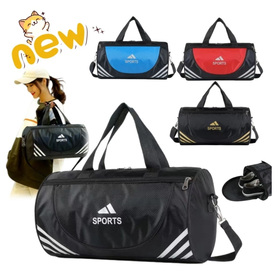 กระเป๋าใส่ของเดินทาง ความจุใหญ่ มีช่องแยกแห้ง-เปียก กระเป๋าเอนกประสงค์ ไปยิม ไปเที่ยว กระเป๋าสะพายชาย