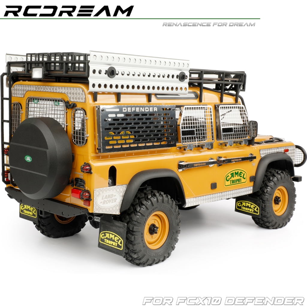 RCDream จําลอง Mudguard ท่อไอเสียสําหรับ 1/10 FMS FCX10 Camel Trophy Defender รุ่น RC รถ Crawler อัพ