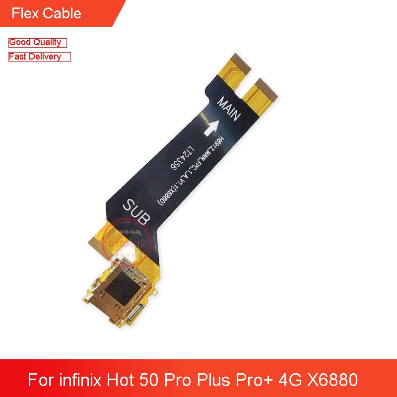 ใหม่สําหรับ infinix Hot 50 Pro Plus Pro+ 4G X6880 หลัก Flex Cable
