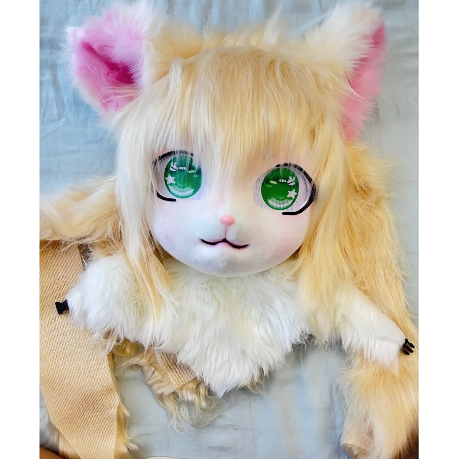 อะนิเมะ Kigurumi คอสเพลย์: ตุ๊กตา Fursuit พร้อม Lolita Head Cover และหน้ากาก Beast สวมใส่ได้สําหรับ 