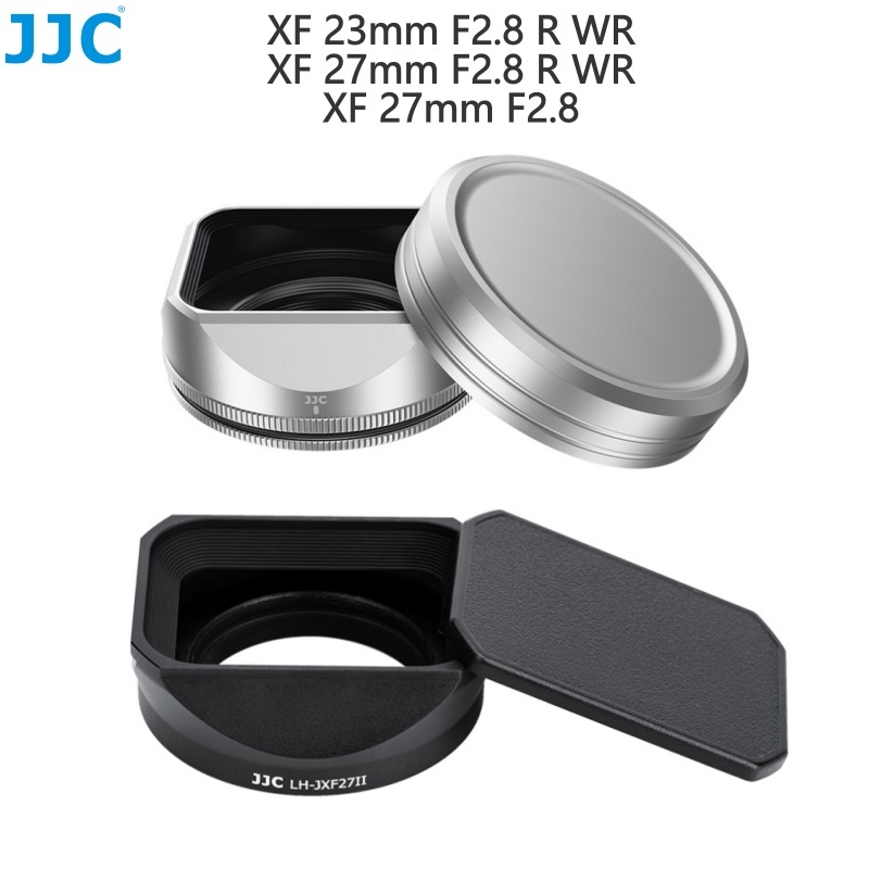 JJC Lens Hood เลนส์ฮู้ดอะลูมิเนียมอัลลอย ทรงสี่เหลี่ยม  XF 27mm R WR & XF 23mm F2.8 R WR, ใช้แทนฮูดเลนส์ Fujifilm LH-XF27 ราคา ถูกที่สุด ดีลบีเคเค