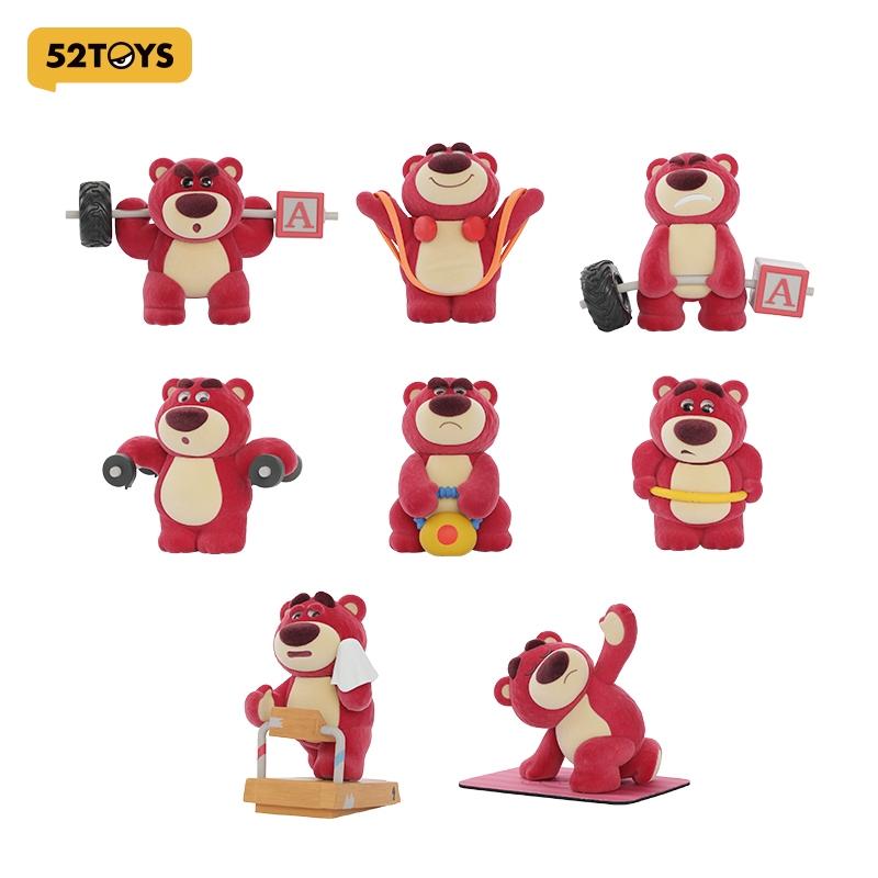 52TOYS Disney Toy Story  Lotso Fitness Series Figure Toy（Whole Set）