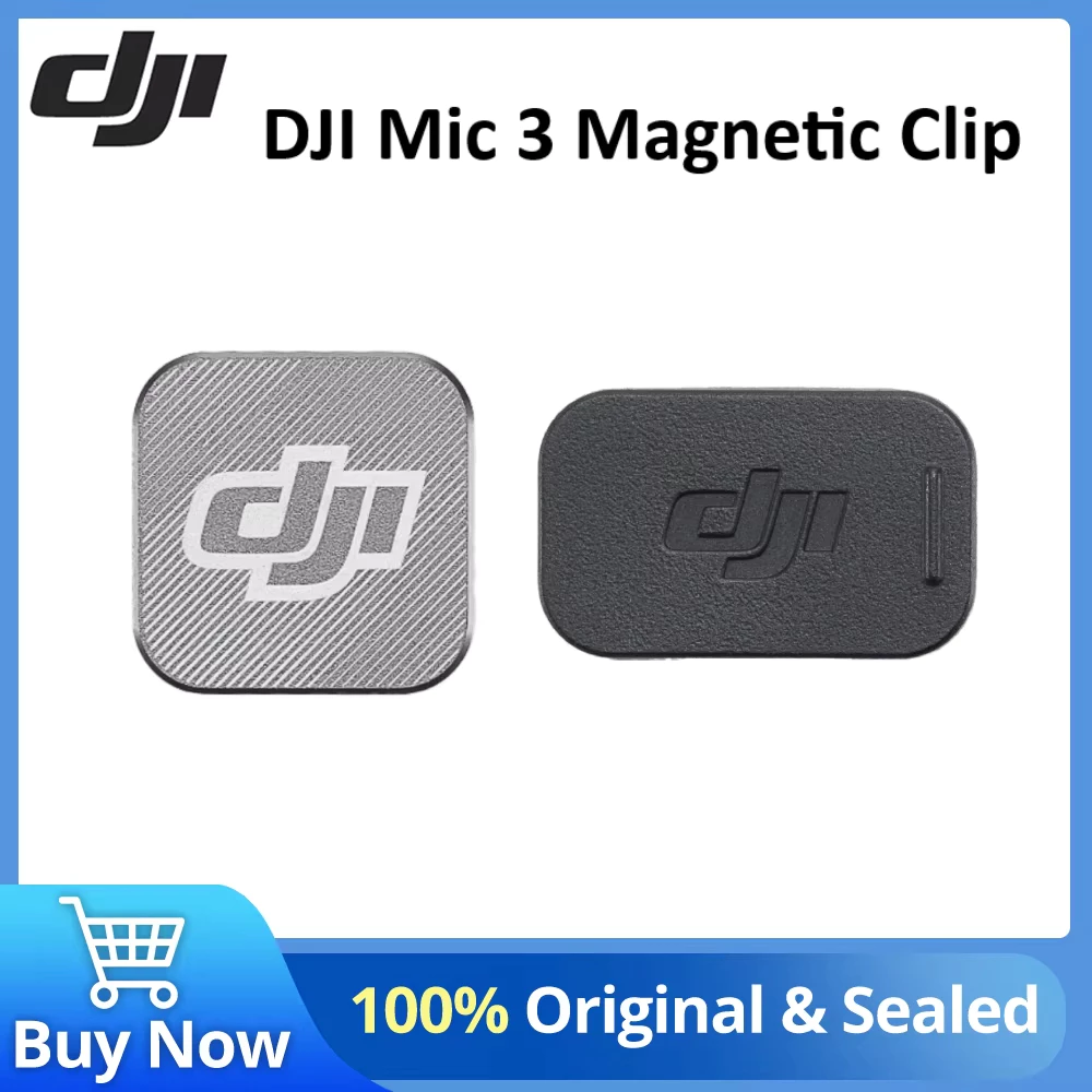 แม่เหล็กไมโครโฟน DJI Mic 3, คลิปแม่เหล็ก, และแม่เหล็กคลิป, อุปกรณ์เสริมไมโครโฟน DJI ของแท้