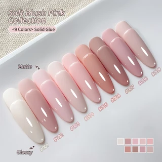 JILLRADIA - ยาทาเล็บเจลสีชมพูใหม่ ชุด 9 สี สไตล์อ่อนหวาน ติดทนนาน เหมาะสำหรับการทำเล็บ