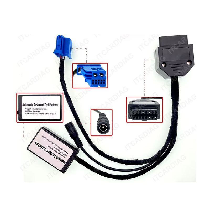 MB Dashboard Test แพลตฟอร์มสําหรับ Mercedes Benz W205 W213 W253 W164 Full LCD เครื่องมือแผงจําลอง St
