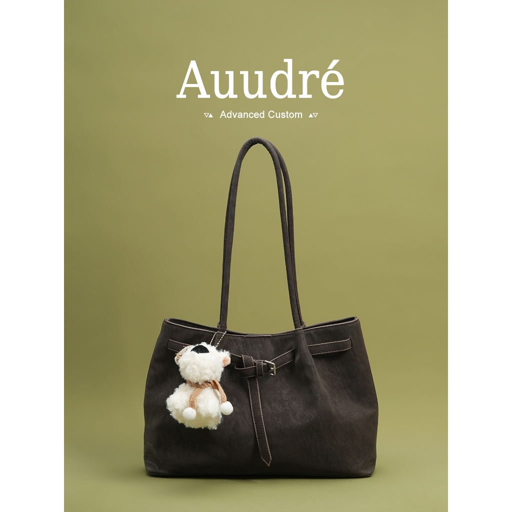 Auure Retro One-Shoulder Underarm Bag สำหรับผู้หญิง ขนาดใหญ่ พร้อมความจุสูง