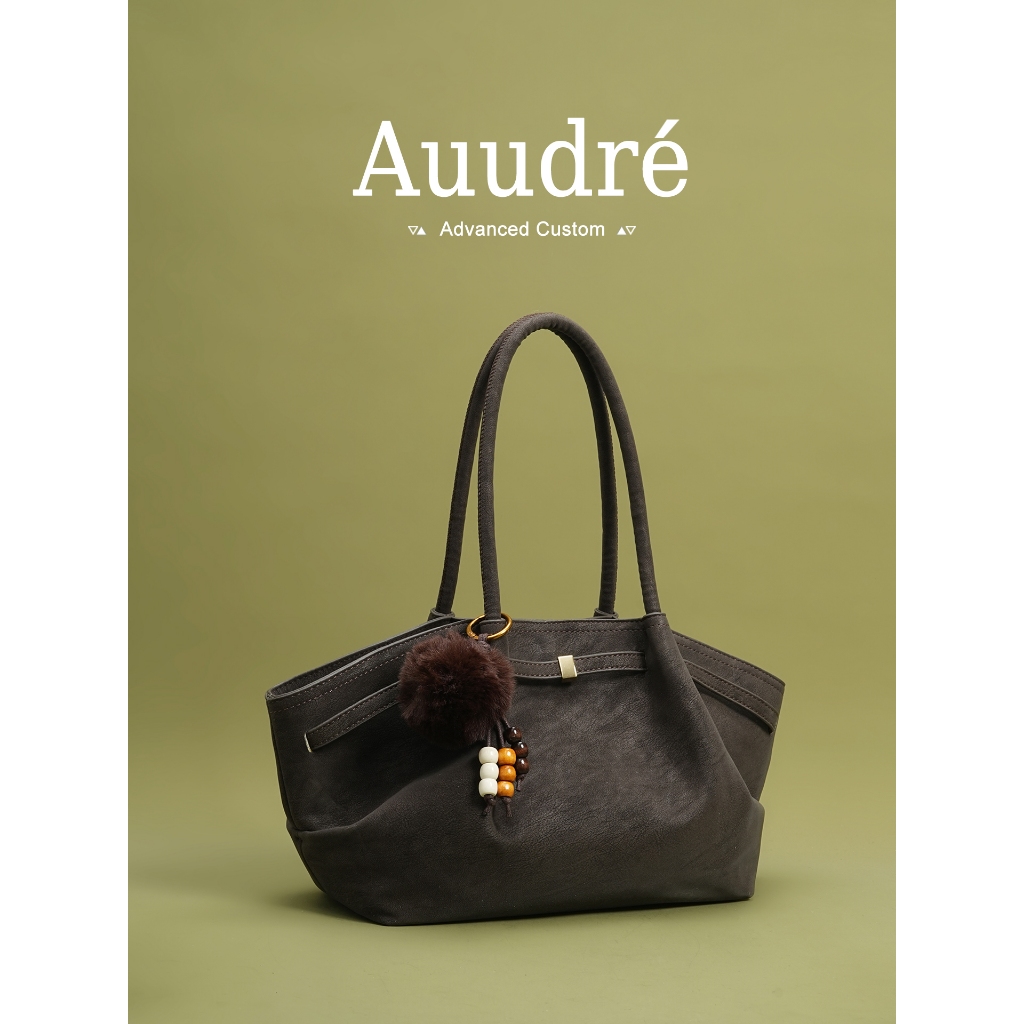 AUUDRE حقيبة كتف نسائية بسيطة كبيرة