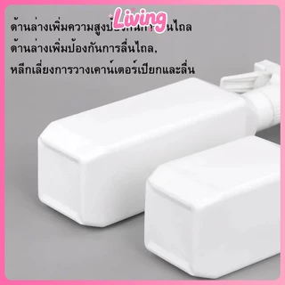 Living✅ขวดสเปรย์ พร้อมหัวฉีด 300 /500มล ขวดพลาสติกหัวสเปย์ ทรงสี่เหลี่ยม ใส่น้ำยารีดผ้า น้ำเปล่า ปรับหัวฉีด และของเหลวอื่น