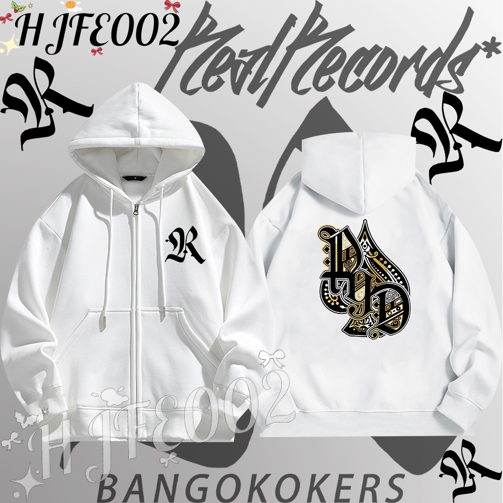 Rapper P9d Zip-up Hoodie ผ้าCotton 100%ใส่ได้ ทั้ง ชาย ใส่สบาย ไม่หด ไม่ย้ Stand collar sweatshirt#0