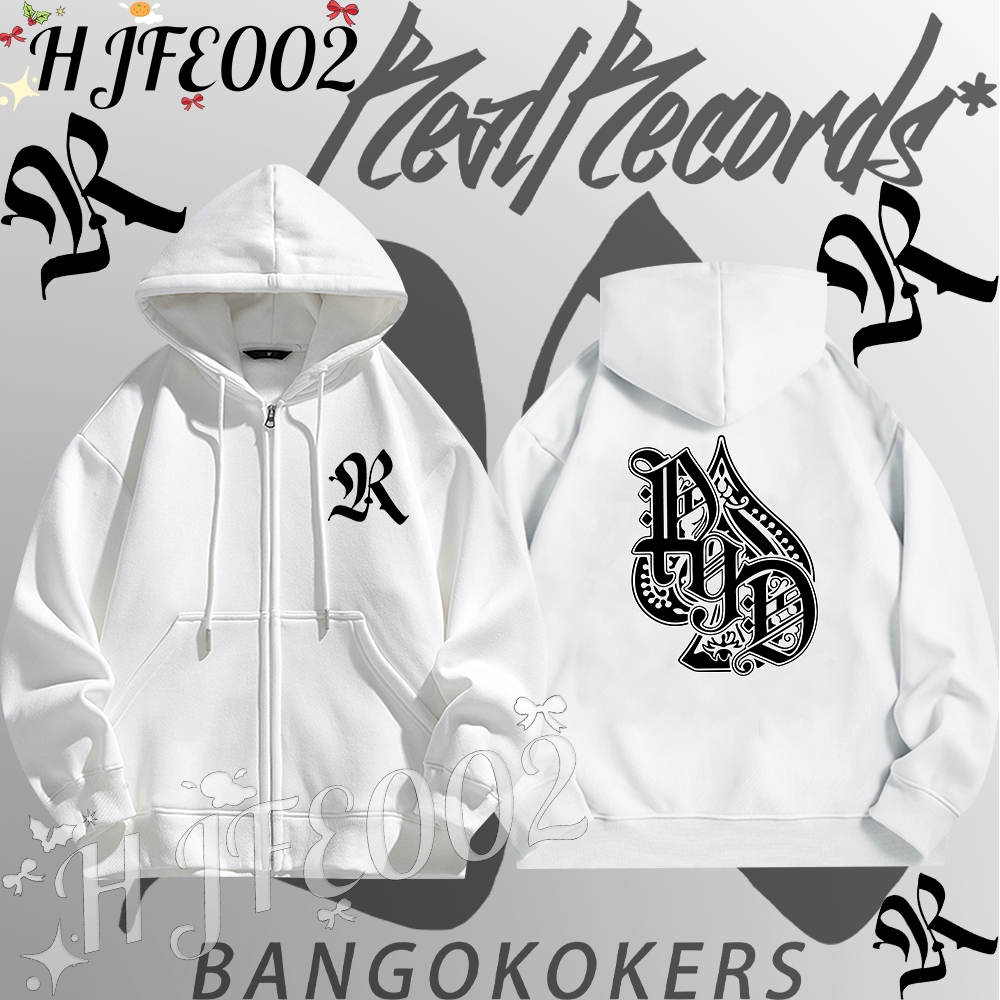 Rapper P9d Zip-up Hoodie ผ้าCotton 100%ใส่ได้ ทั้ง ชาย ใส่สบาย ไม่หด ไม่ย้ Stand collar sweatshirt#0