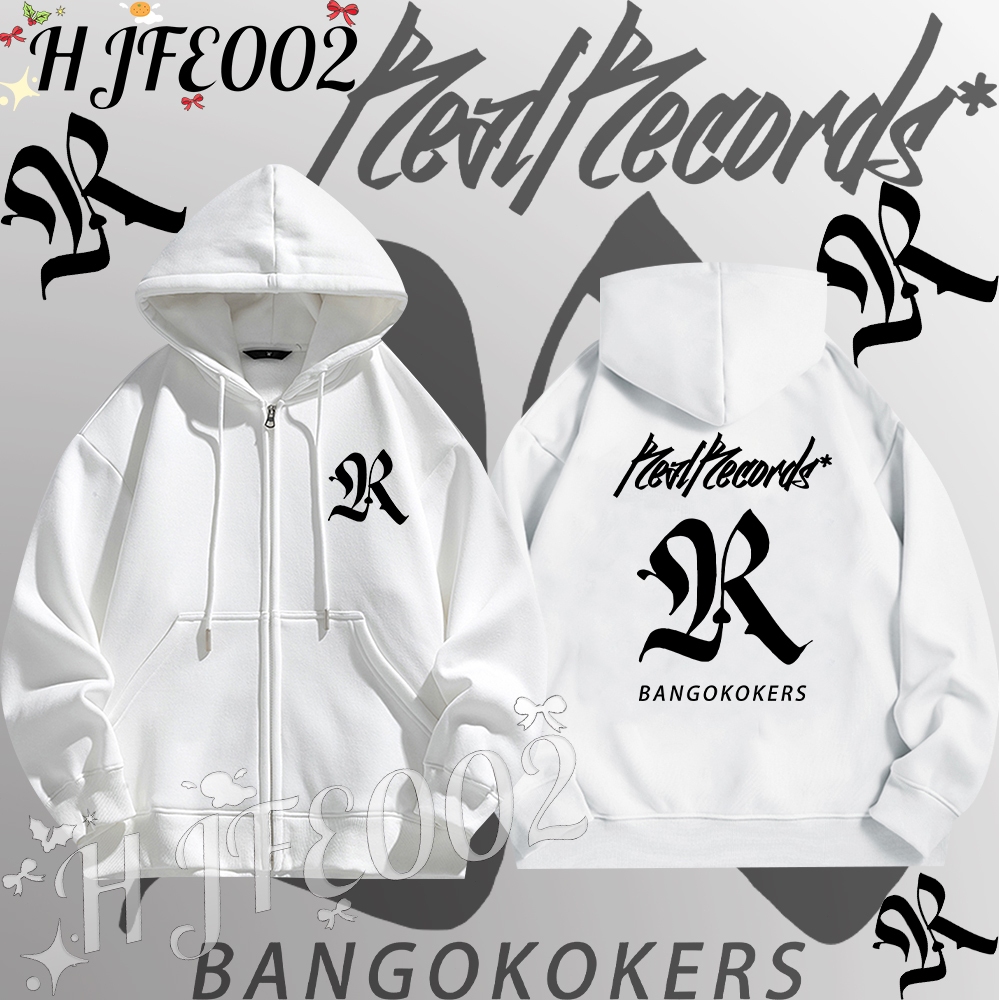 Rapper P9d Zip-up Hoodie ผ้าCotton 100%ใส่ได้ ทั้ง ชาย ใส่สบาย ไม่หด ไม่ย้ Stand collar sweatshirt#0