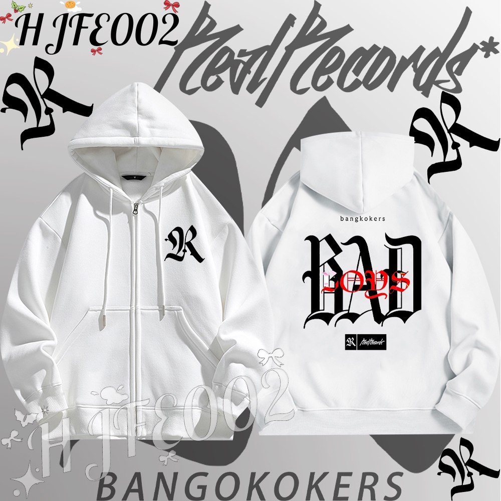 Rapper P9d Zip-up Hoodie ผ้าCotton 100%ใส่ได้ ทั้ง ชาย ใส่สบาย ไม่หด ไม่ย้ Stand collar sweatshirt#0