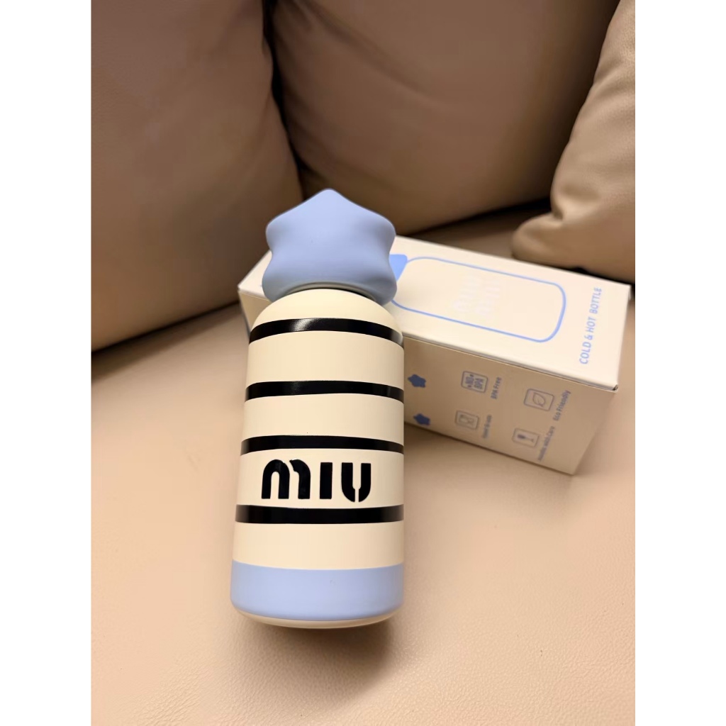 Xianxianjia miu Striped Thermos Cup 350ml 8 Hours Thermos Cup