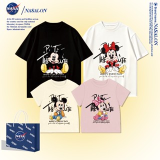 NASA ชุดครอบครัว 2026 ใหม่ เสื้อยืดแขนสั้น เสื้อคู่แม่ลูก เส…